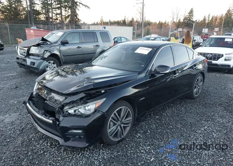 2014 Infiniti Q50 Hybrid Sport from USA, damaged, VIN JN1AV7AR3EM700979
